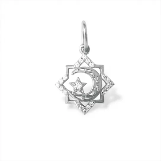 Серебряная подвеска 925, с фианитом