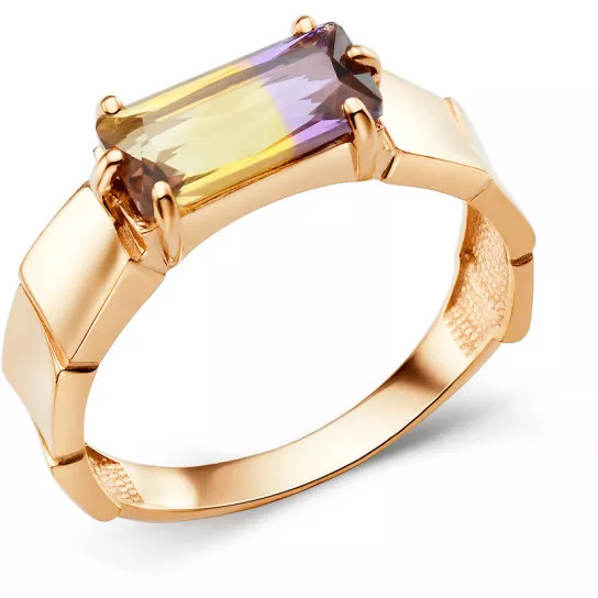 Золотое кольцо 585, женское, размер 17.5