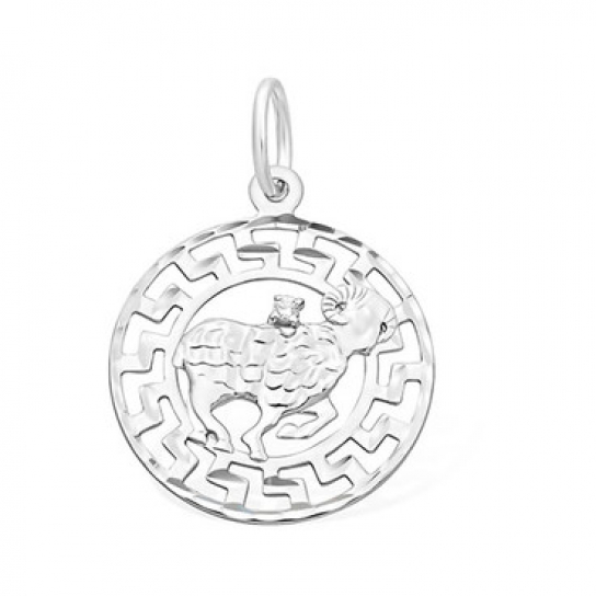 Серебряная подвеска 925, с фианитом