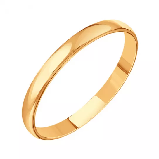 Золотое обручальное кольцо 585, размер 19.5