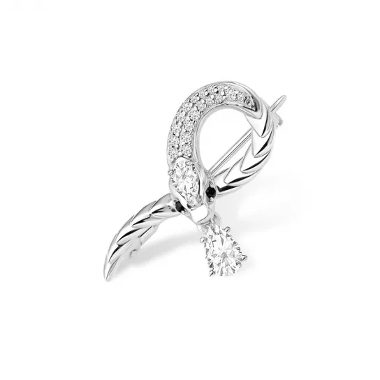 Брошь из серебра