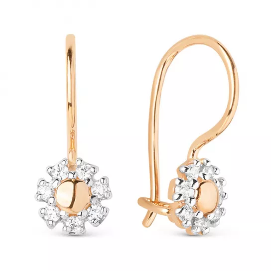 Серьги детские из золота