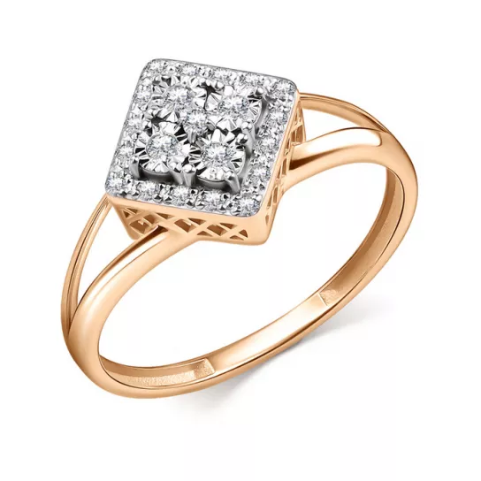 Золотое кольцо 585, женское, размер 18