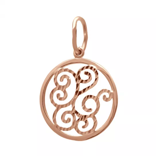 Золотая подвеска 585, женская