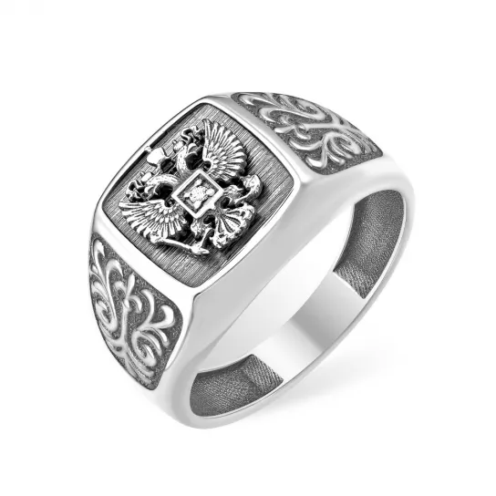 Серебряное кольцо 925, женское, с фианитом, размер 21