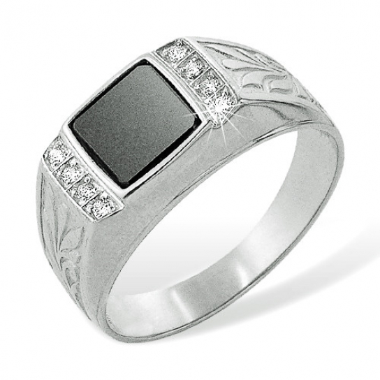 Серебряное кольцо 925, женское, с фианитом, размер 20.5