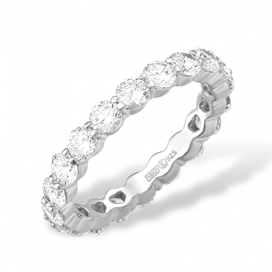Серебряное кольцо 925, женское, с фианитом, размер 18