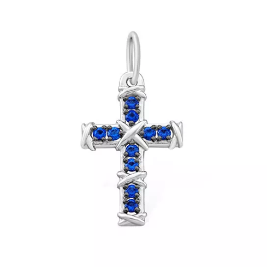 крестик 925 нательный, на шею