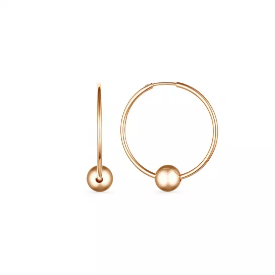 Серьги-конго из золота