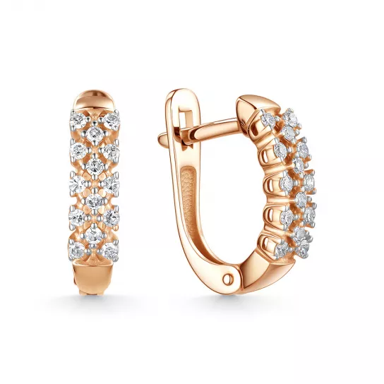 Золотые серьги 585, женские