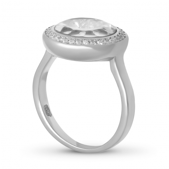 Серебряное кольцо 925, женское, размер 17