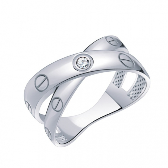 Серебряное кольцо 925, женское, размер 20