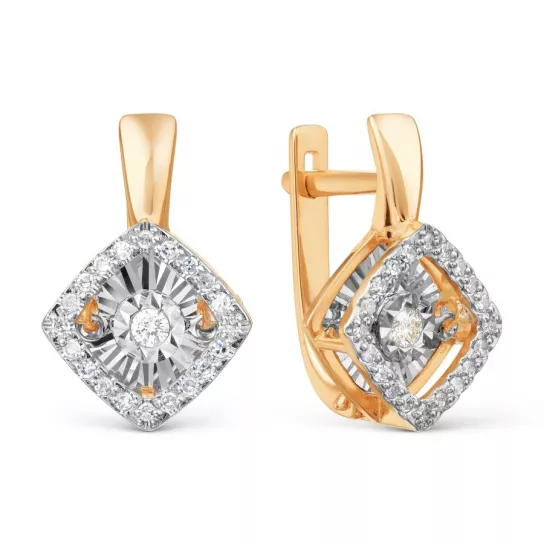 Золотые серьги 585, женские