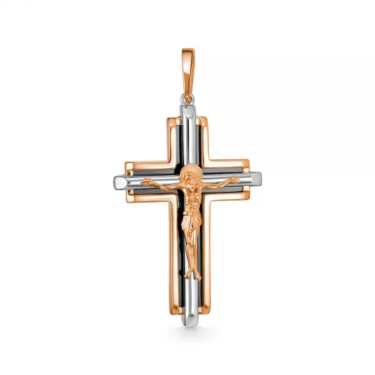 крестик 585 нательный, на шею