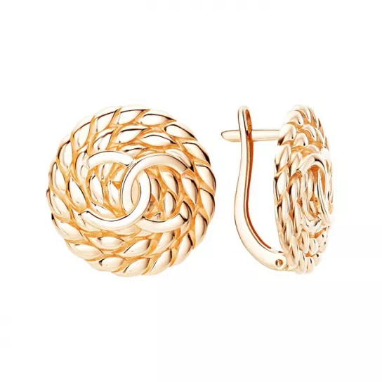 Золотые серьги 585, женские