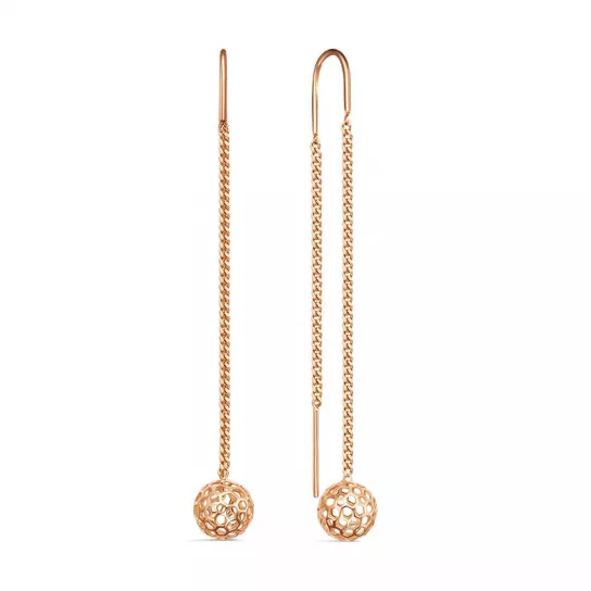 Серьги-продевки из золота