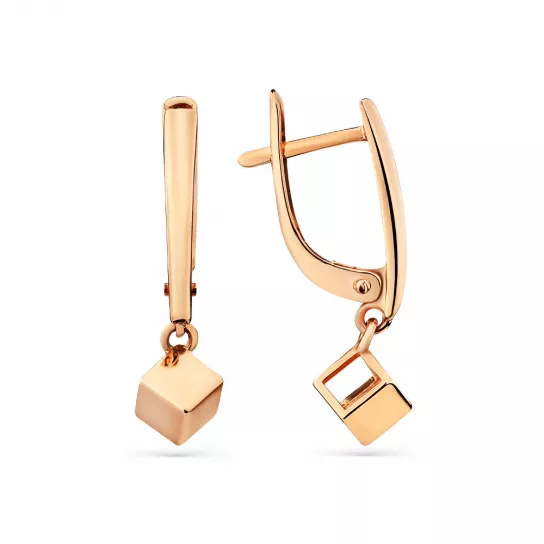 Золотые серьги 585, женские