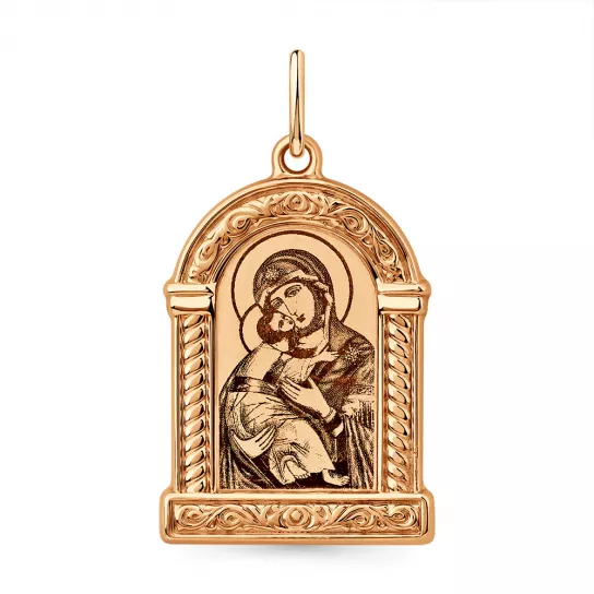Золотая подвеска 585, православный
