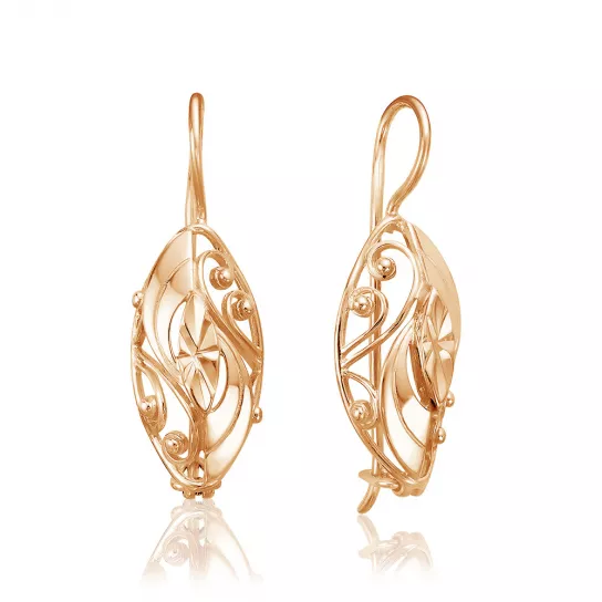 Золотые серьги 585, женские