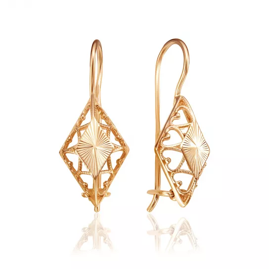 Золотые серьги 585, женские