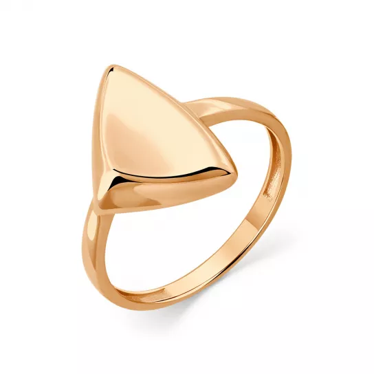 Кольцо с фианитом из золота