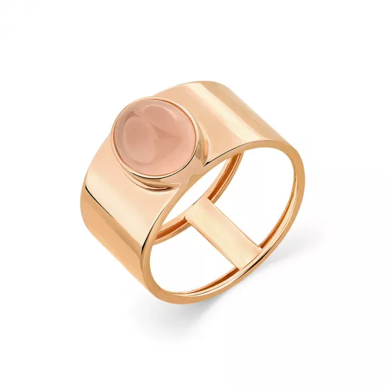 Кольцо с кварцем из золота