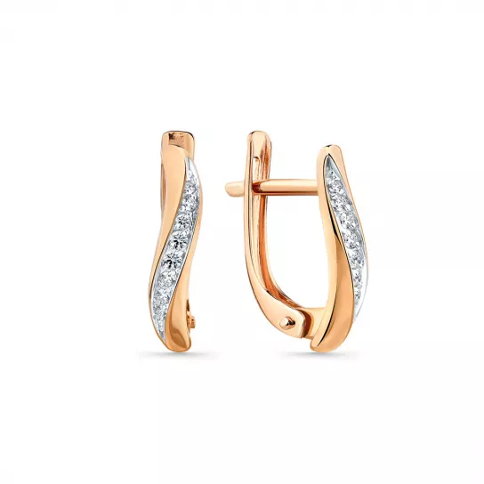 Золотые серьги 585, женские