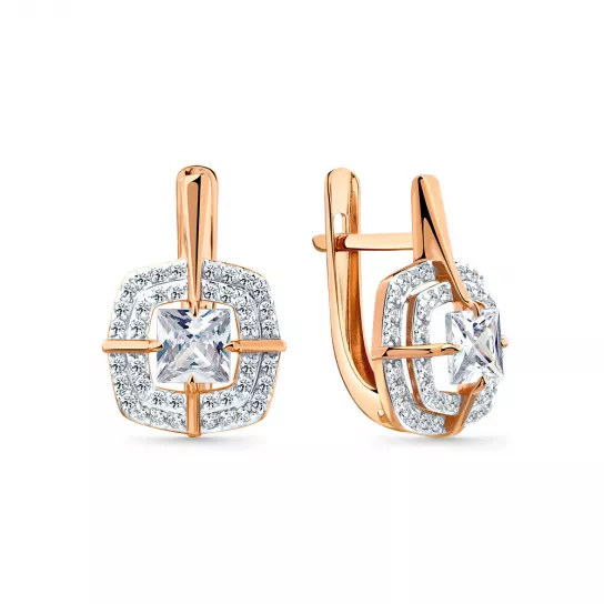 Золотые серьги 585, женские