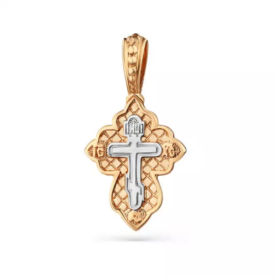 крестик 585 нательный, на шею