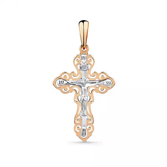 крестик 585 нательный, на шею