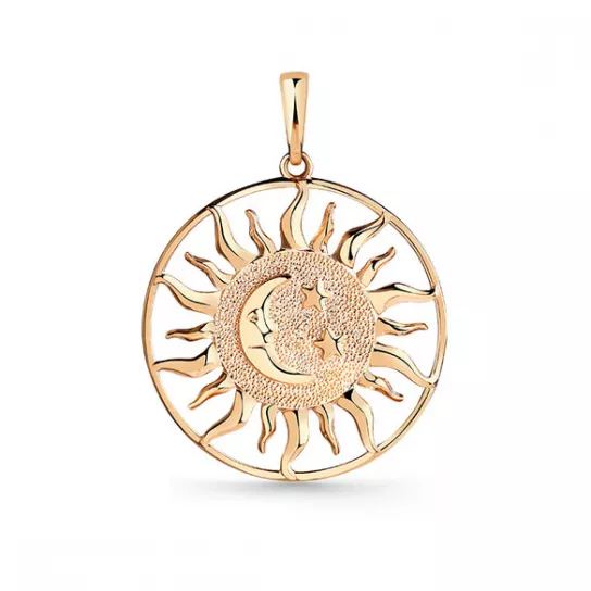 Золотая подвеска 585, женская