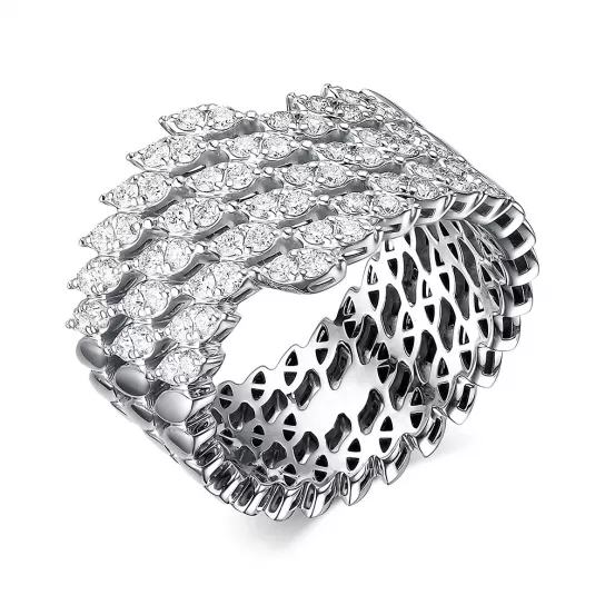 Кольцо с бриллиантами из золота