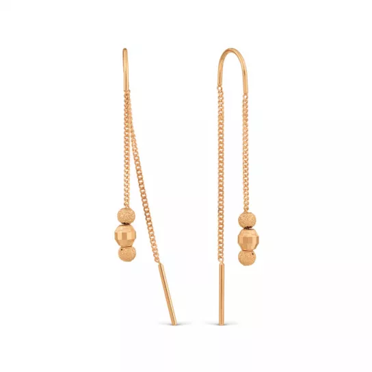 Золотые серьги 585, женские