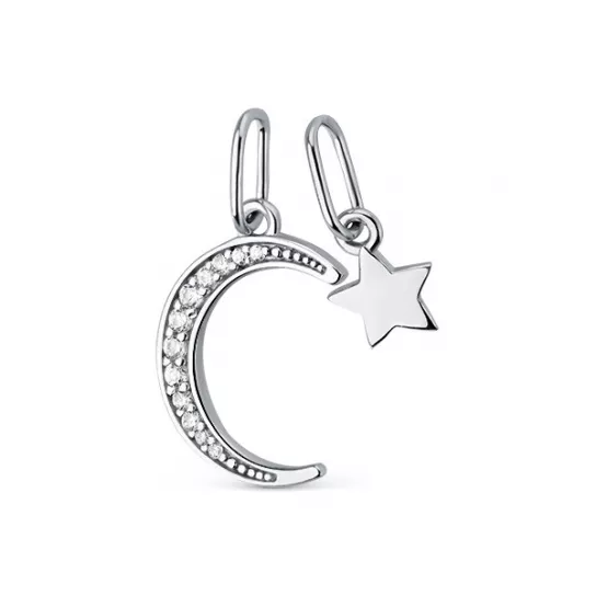 Серебряная подвеска 925, женская, с фианитом