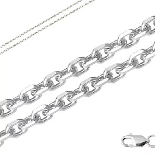 Серебряная цепочка 925 на шею, длина 60 см