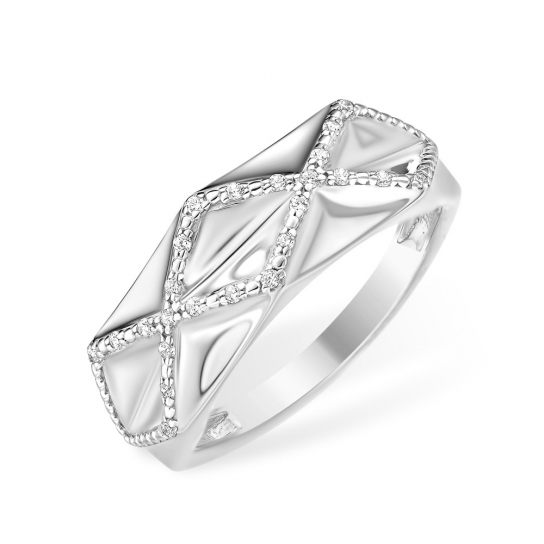 Серебряное кольцо 925, женское, размер 18.5