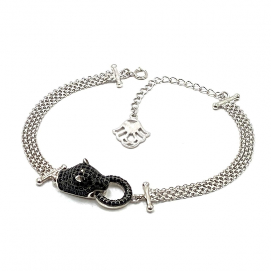 Серебряный браслет 925, длина 17.5 см