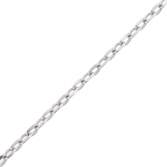 Серебряная цепочка 925 на шею, плетение якорное, длина 40 см