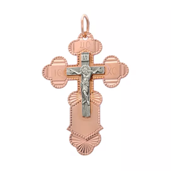 крестик 585 нательный, на шею