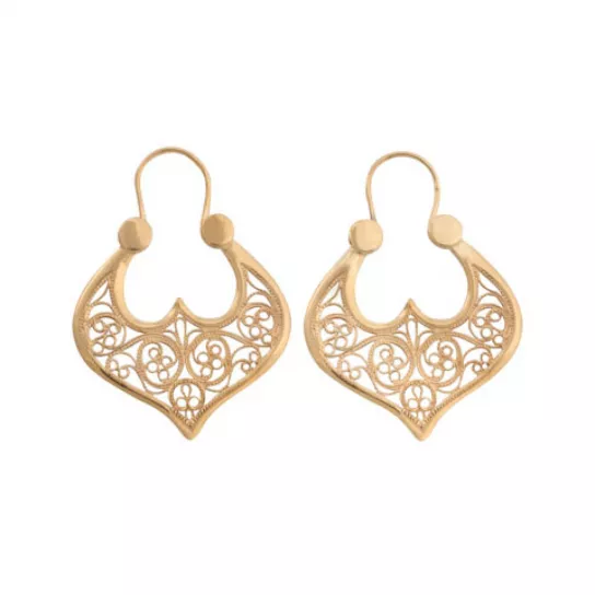 Серьги-калачи из золота