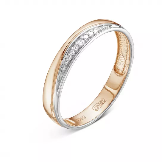 Кольцо с бриллиантами из золота