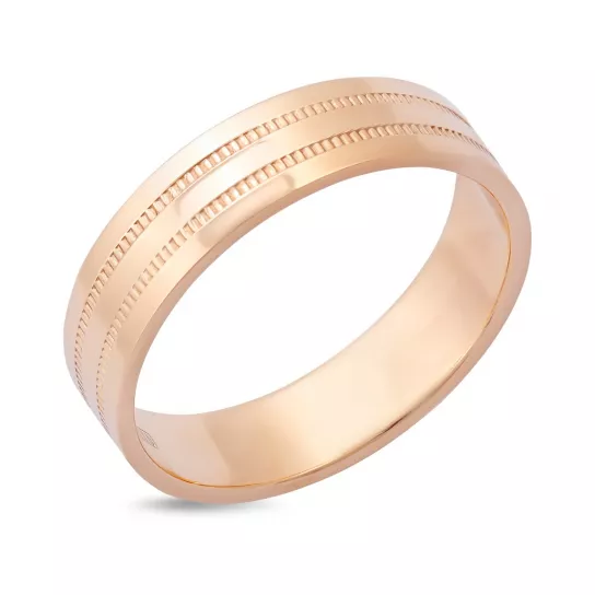 Золотое обручальное кольцо 585, размер 16